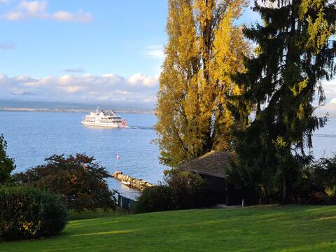 Chalet Pieds dans l 'eau Lac Léman