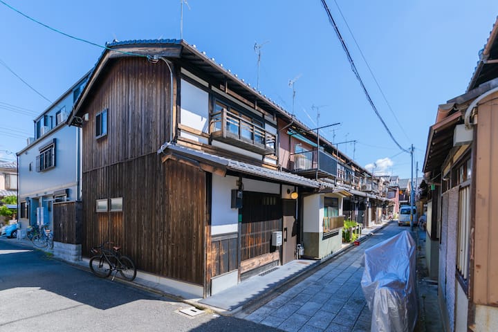 Kyotofish·Nijojo*Gardenview Bath*100Yr Machiya
