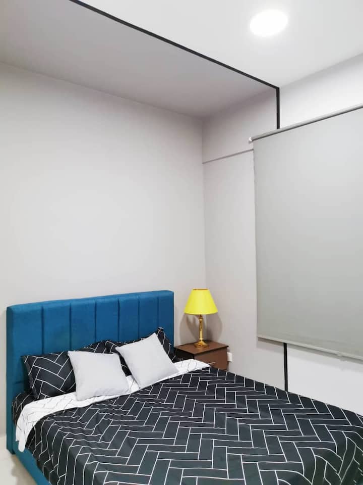 andra sovrummet med dubbelsäng