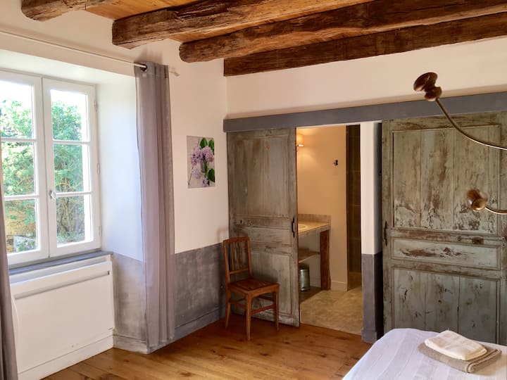 spavaća soba s kukuruzom, pogled na park, s vlastitom kupaonicom, talijanski tuš