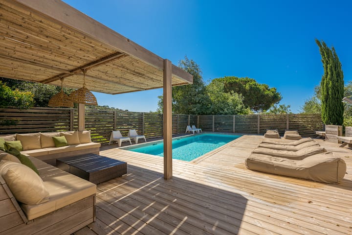 Plage Santa Giulia, 80m2, Piscine, 3 Chambres - Porto-Vecchio
