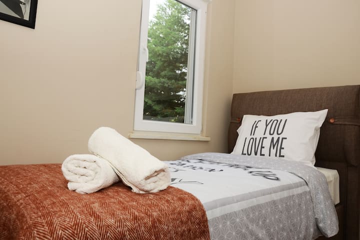 spacious single bed