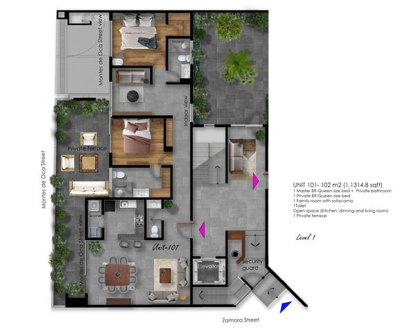 Luxury 2BR/2BA Apartment in Condesa with Terrace gallery image 4