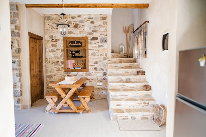 Chaihoutes Stone Villa Into Olive Farm In Zia - Кос