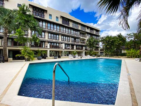 1 bedroom+patio in a luxury gated condo with pool