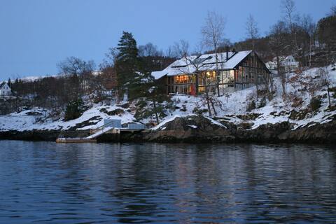 Unique house, close to nature and the fjord alike