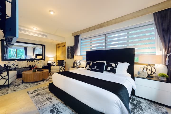 Schlafzimmer # 5 im zweiten Stock - die Onyx Suite ist gemütlich und privat