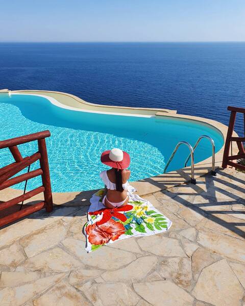 breathtaking sea view,  infinity pool