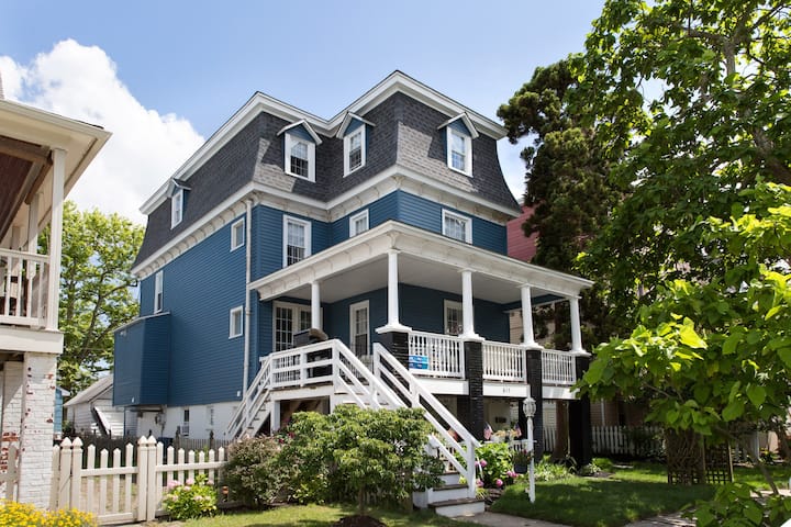Amplio Y Encantador, Victoriano 6 Br Para Familias Y Grupos De Dormir 18 - Ocean City, NJ