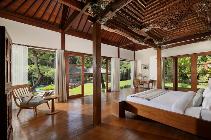 Dormitorio, cama, escritorio