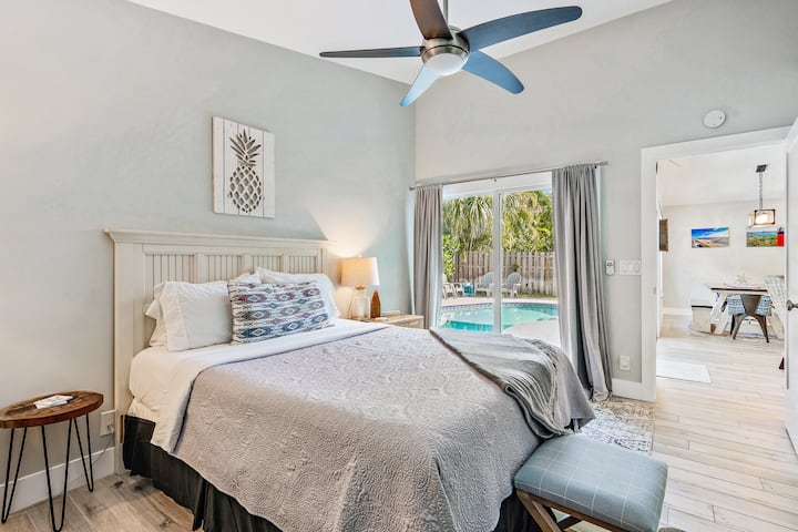 Master Suite with Private Pool Access