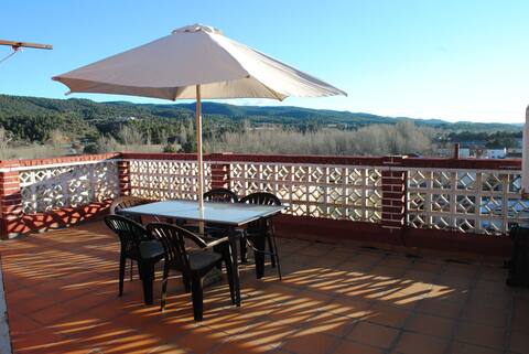 A house overlooking Villalba de la Sierra