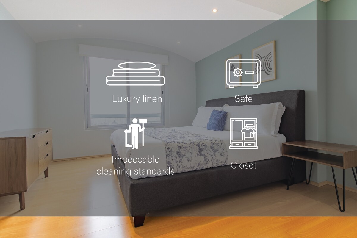 Chumba cha kisasa, kilicho na vifaa kamili