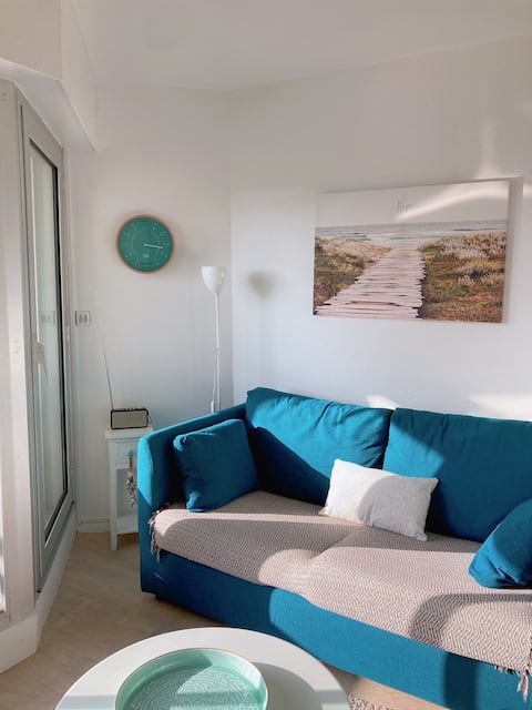 Airbnb performant: Le Bulot Bleu. 2 vacationers. 2 bikes. Terrace à Carnac