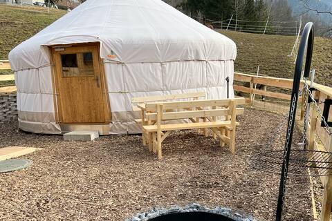 yurt at the Lama & Alpakahof Triesenberg