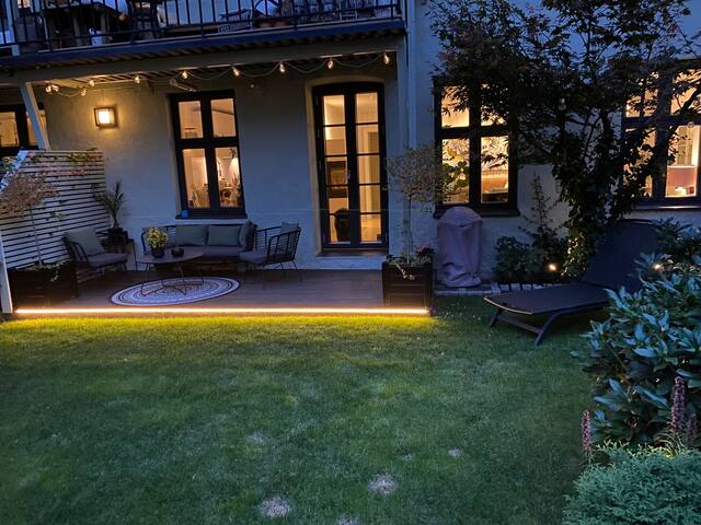 Koselig leilighet på Grünerløkka med privat hage