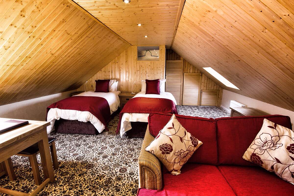 Dvojposteľová izba Oak Cottage na poschodí