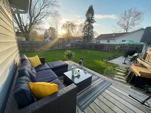 Walk to Tawas Bay Beach | Peaceful Modern Retreat