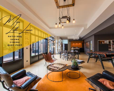 ⭐ LOFT**** ⭐ Patio Sauna 🧖♀️ Cinema 🎬 QUIET 💤