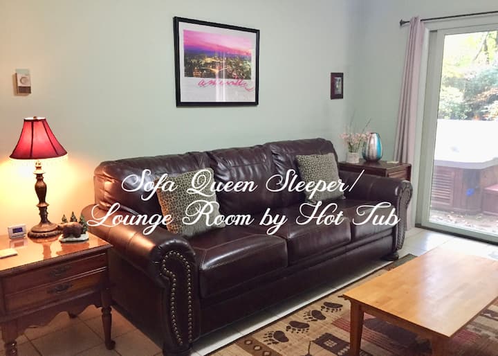 Sofa Queen Sleeper/ Lounge Room by Hot Tub