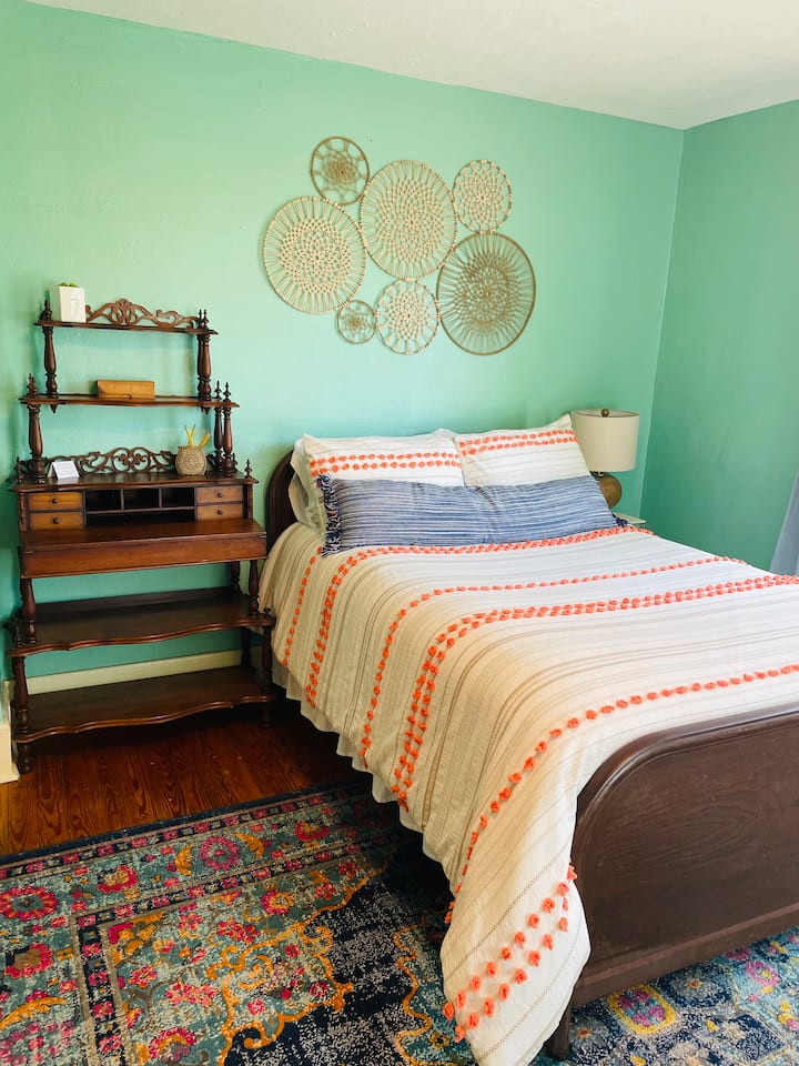 Bedroom on the right of hall