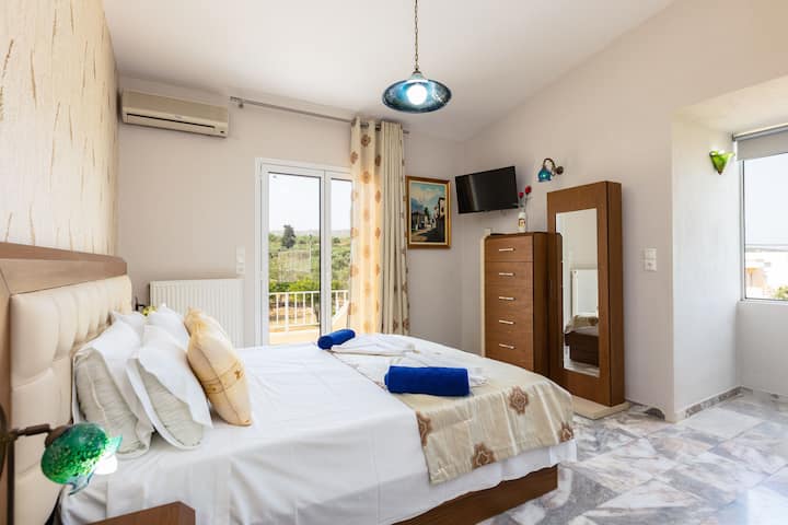 First floor master bedroom with balcony