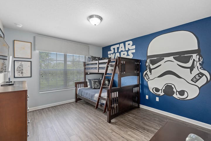 开始大战主题房。二楼