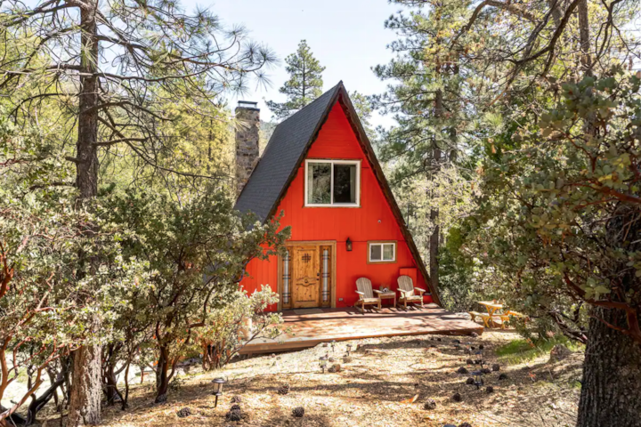 Dreamy A-Frame Cabin in the Woods