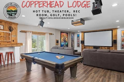 Theater RecRoom, Pools Waterslide, Hot Tub, Wooded