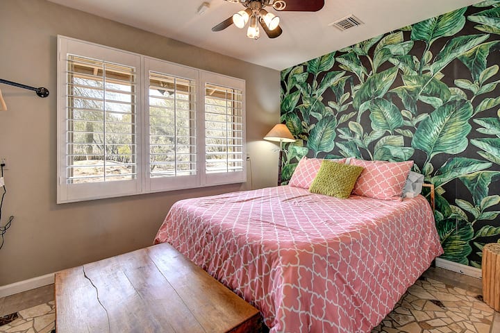 The Jungle Room #5.  Shares bathroom with master bedroom.