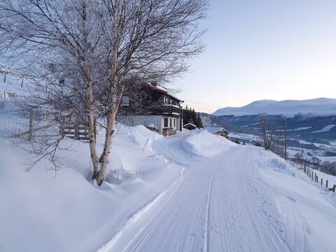 House or room with a view. Small farms on the sunny side.