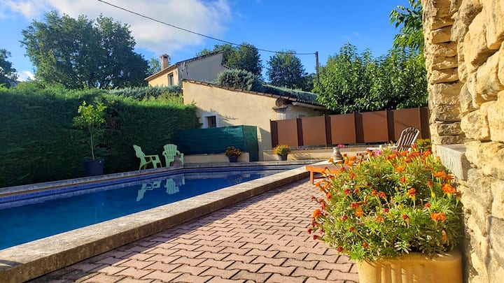 Gîte Au Pied Du Luberon + Jardin+ Piscine Privée - Cavaillon