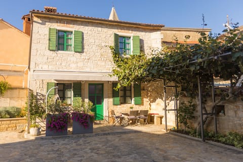 Successful Airbnb property: Traditional house Dvor strica Grge, bike friendly in Općina Kaštelir Labinci