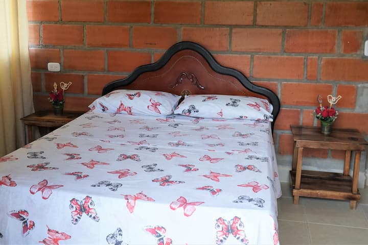 Comfortable queen room ideal for families or couples