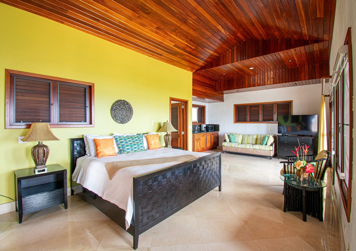 Υπνοδωμάτιο 1 με μικρή κουζίνα. Ντουλάπα αριστερά.