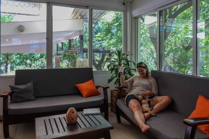 Coconut House - Ensuite Private Room + Ac - San Juan del Sur