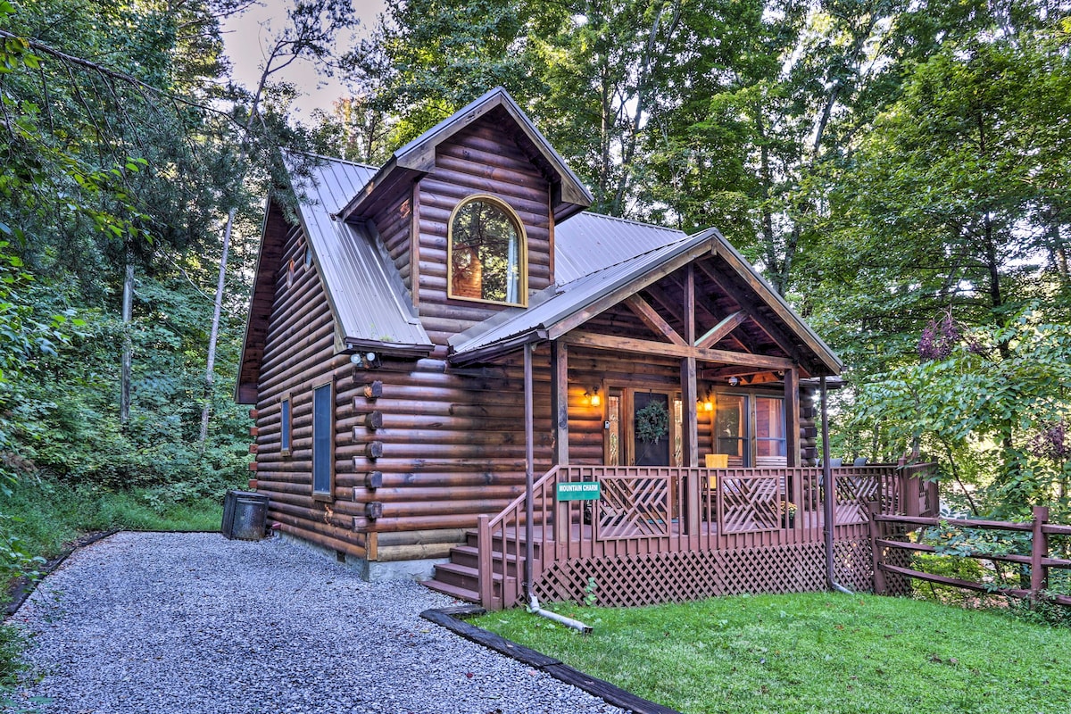 Charming Cabin w/ HOT TUB –> GREAT Location