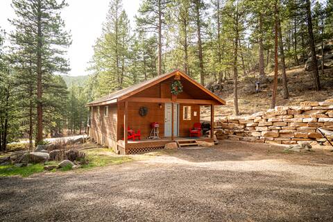 Private hiking trail! King 1BR cabin, sleeps 4.