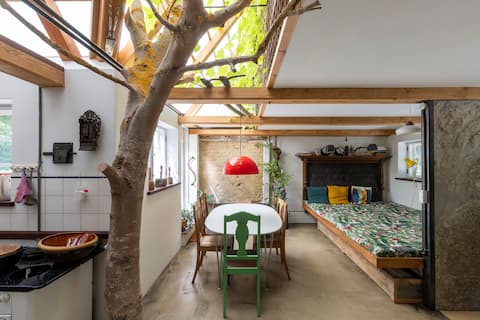 Originaly strange summerhouse in nature reserve