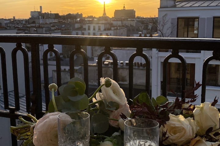 Eiffel & Sacré-cœur View • Marais Studio Design - 13th arrondissement