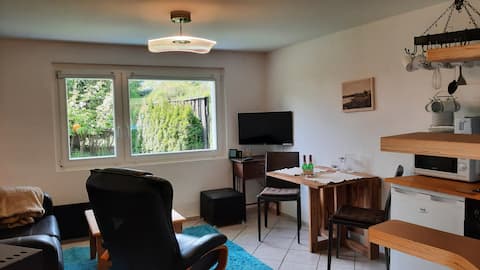Successful Airbnb property: Lychenlodge at Oberpfuhl Lake with Canoe & chimney in Lychen