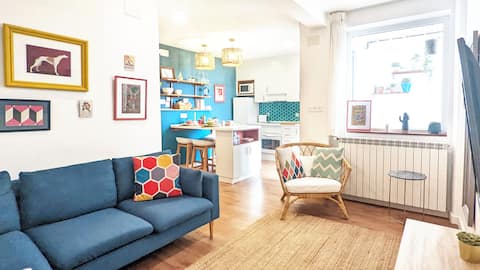 Airbnb con mejor rendimiento: 2 bdrms w. Terrace & Garage by old town centre en Oviedo