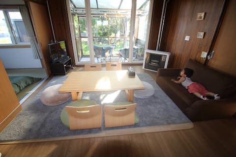 A house with a close proximity to the sea and the lake, Minato-Abashi House