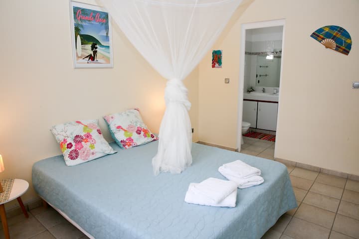 חדר, 160 מיטות ורשת יתושים.