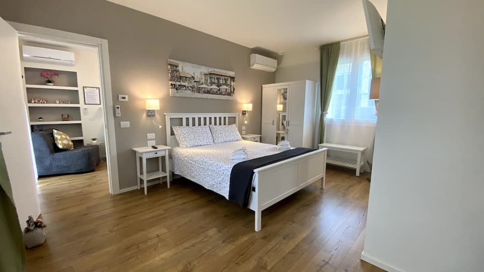 Camera da letto dell'appartamento