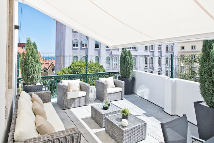 An apartment with an amazing terrace