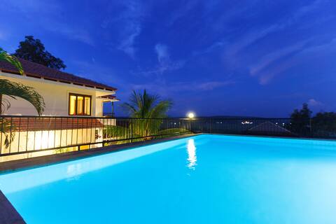 Hilltop 8BR Villa | Pvt Pool | Near Panjim & River