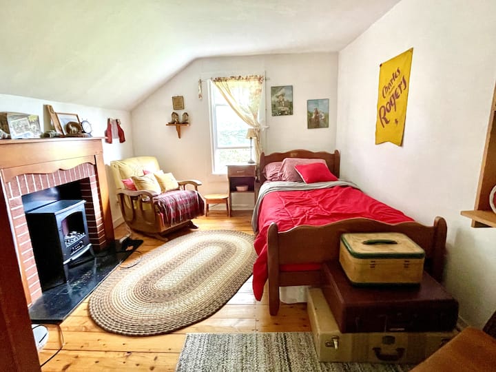 Chumba cha kulala cha Cowboy cha 1950 kwa ajili ya ndoto tamu