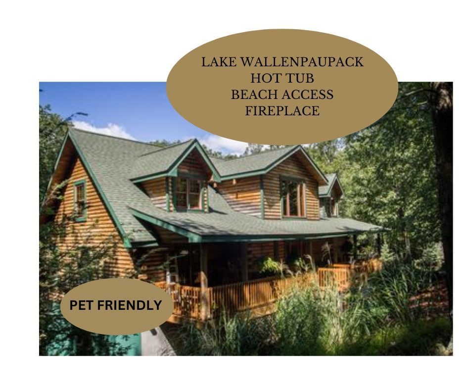 Heaven's Haven Lake Wallenpaupack Loghome hottub - Houses for Rent