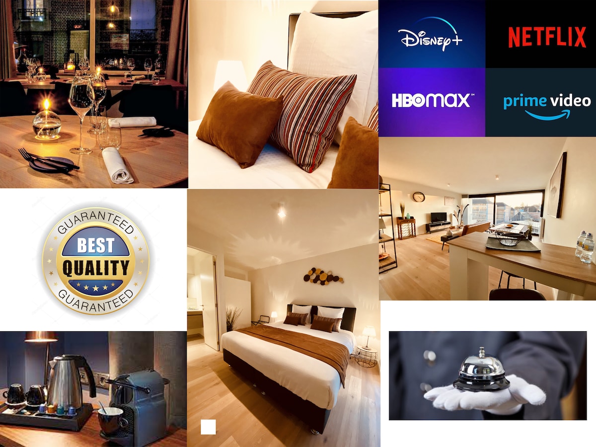 Top Airbnb: Luxury Apartment City Center Mons in Mons